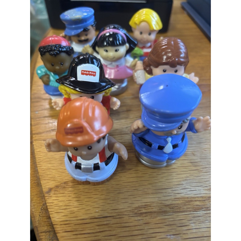 Vintage 2000 Fisher Price Little‎ People Various Jobs And Characters Lot Of 8 - Picture 9 of 9